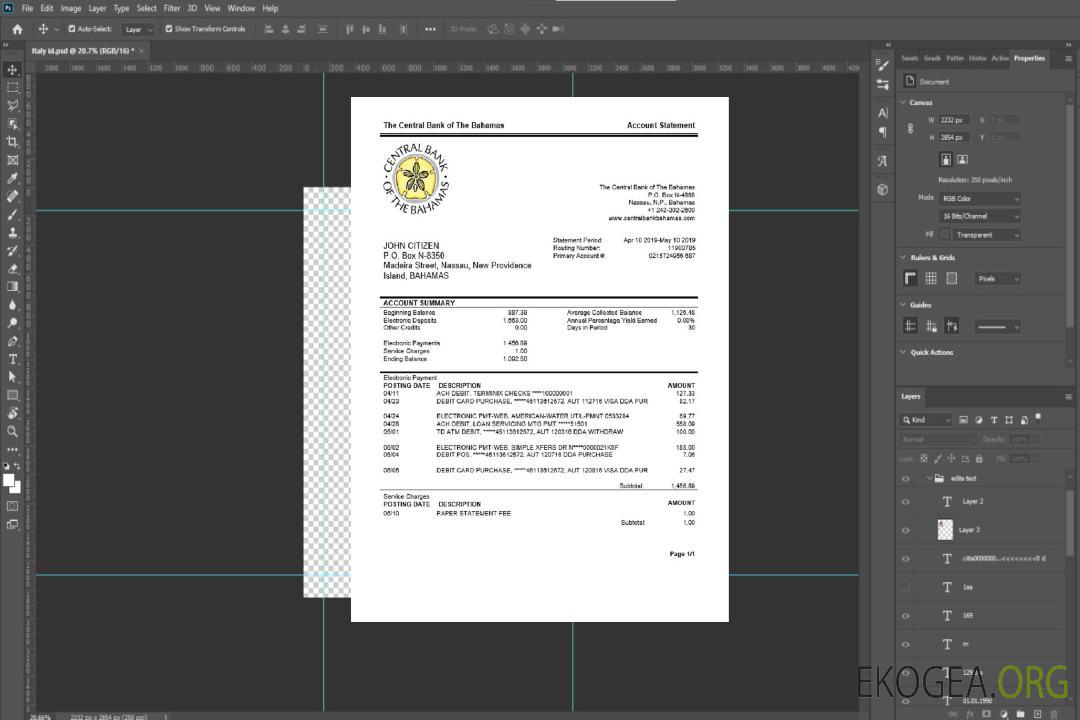 Bahamas Relevé bancaire de la Banque centrale des Bahamas template Bahamas Relevé bancaire de la Banque centrale des Bahamas template